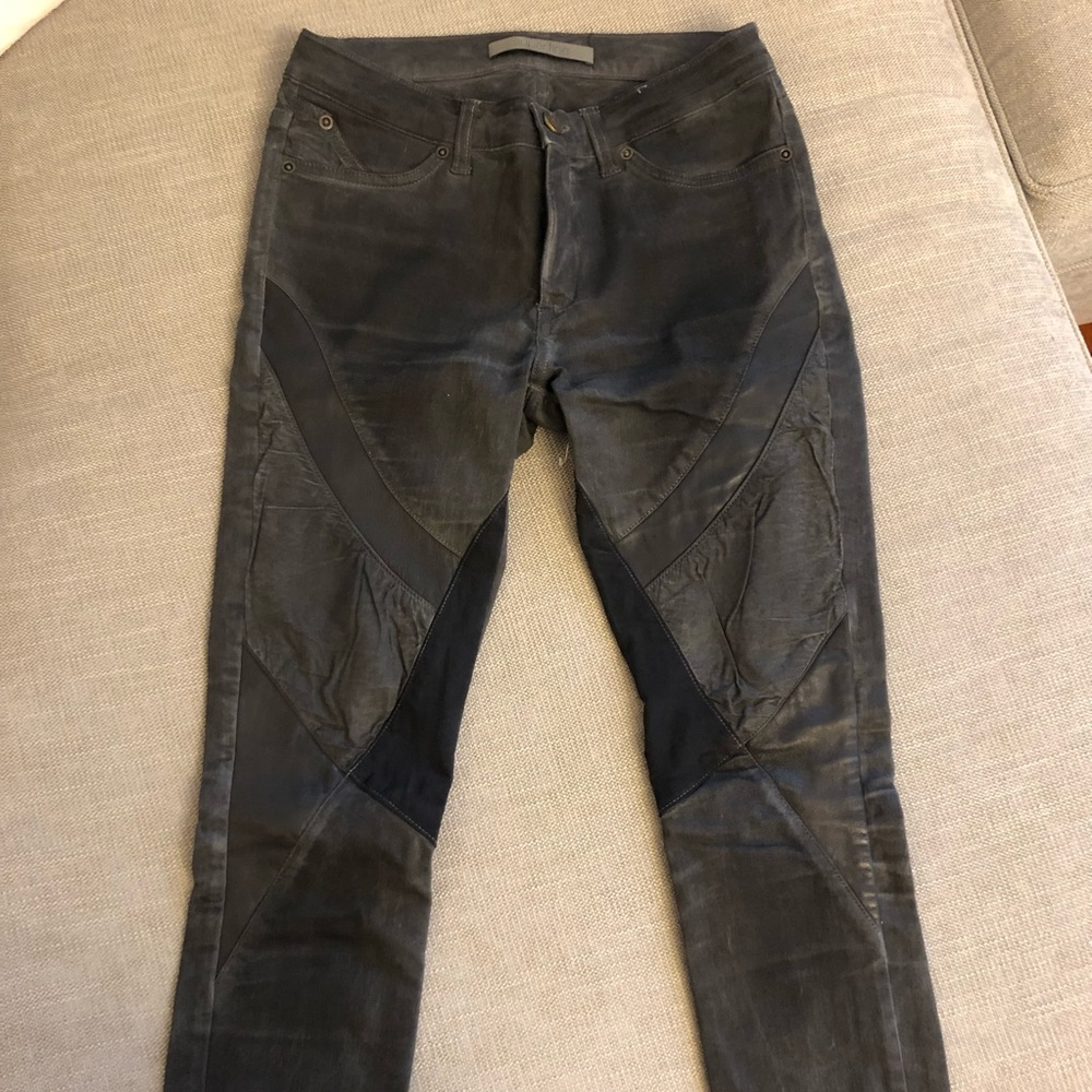 Superfine Leather Jeans